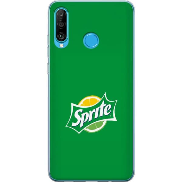 Kompatibelt Mobildeksel til Huawei P30 lite Minimalistisk sitrusbrus-inspirert design grønn