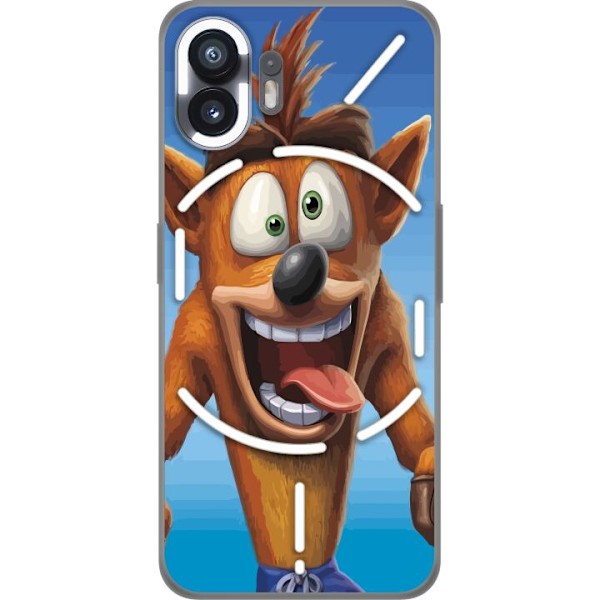 Nothing Phone (2) Gjennomsiktig deksel Crash Bandicoot