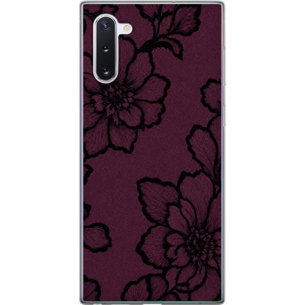 Kompatibelt Mobildeksel til Samsung Galaxy Note10 Bjørnebærblomst lila