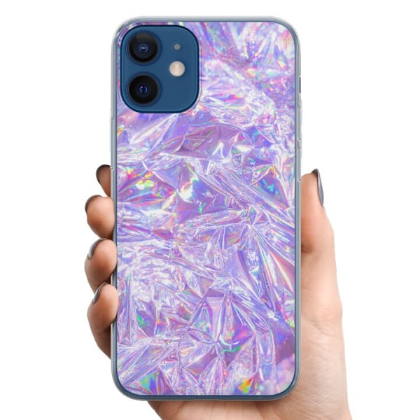 Apple iPhone 12 mini TPU Mobilcover Holografiske Diamanter