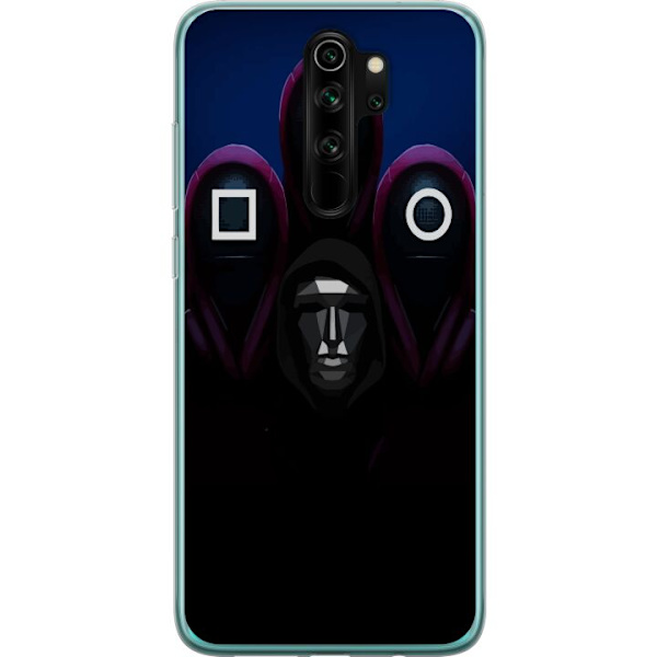 Xiaomi Redmi Note 8 Pro  Genomskinligt Skal Squid Game Säsong 3 Nya Ikoner Populär Serie TV Motiv Asiatisk Drama Trend Ikoniskt Grafisk Design