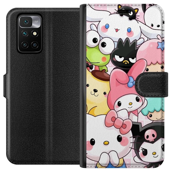 Xiaomi Redmi 10 Lompakkokotelo Kawaii Sanrio Crew