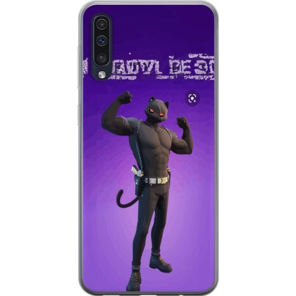 Samsung Galaxy A50 Gennemsigtig cover Fortnite - Meowscles
