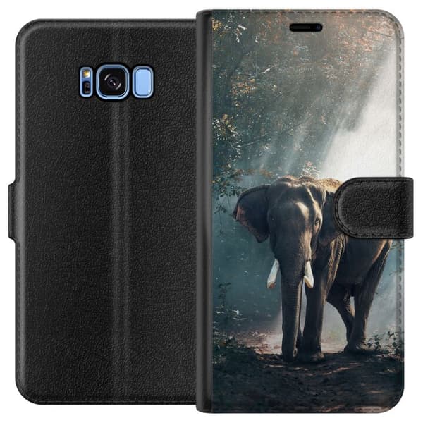 Kompatibel Tegnebogsetui til Samsung Galaxy S8 Elefant