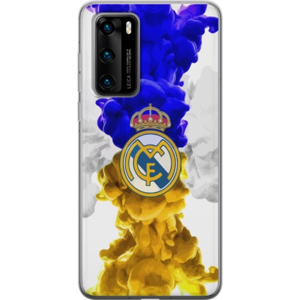Huawei P40 Genomskinligt Skal Real Madrid Färger