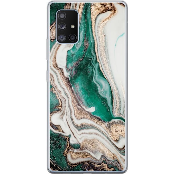 Samsung Galaxy A71 5G Gennemsigtig cover Grøn