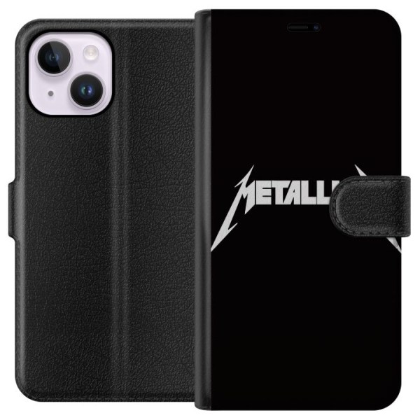 Apple iPhone 15 Plus Plånboksfodral Metallica