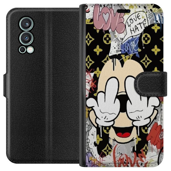 OnePlus Nord 2 5G Tegnebogsetui Mickey Mouse F-YOU