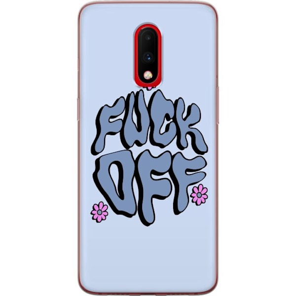 OnePlus 7 Gennemsigtig cover Fuck Off