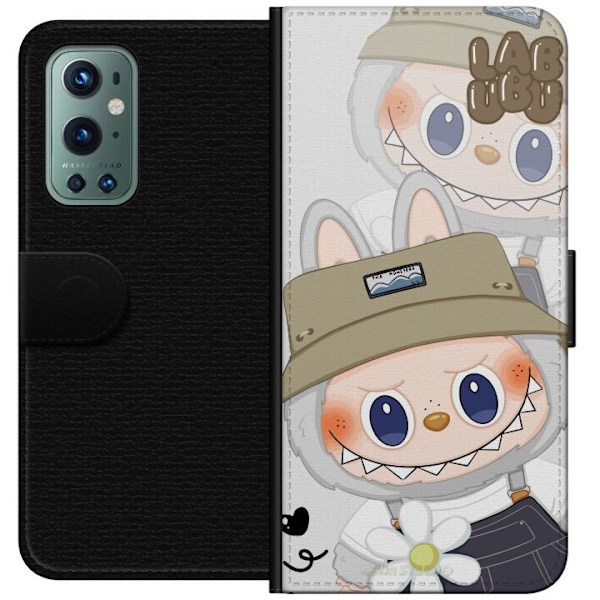 OnePlus 9 Pro Lompakkokotelo Labubu Minimal Mood - Yksinkertainen ja tyylikäs hirviösuunnittelu