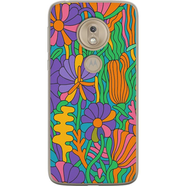 Motorola Moto G7 Play Läpinäkyvä kuori Värien räjähdys