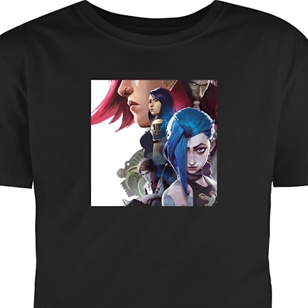 Lasten T-paita | Mukava T-paita Lapsille Arcane, League of Legends musta 9-11 Vuotta