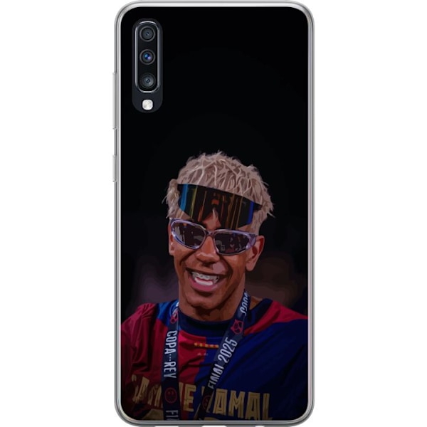 Samsung Galaxy A70 Gennemsigtig cover Lamine Yamal mobiltaske i elegant sportsdesign