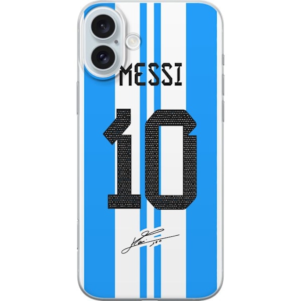 Apple iPhone 16 Plus Läpinäkyvä kuori Lionel Messi (Argenti