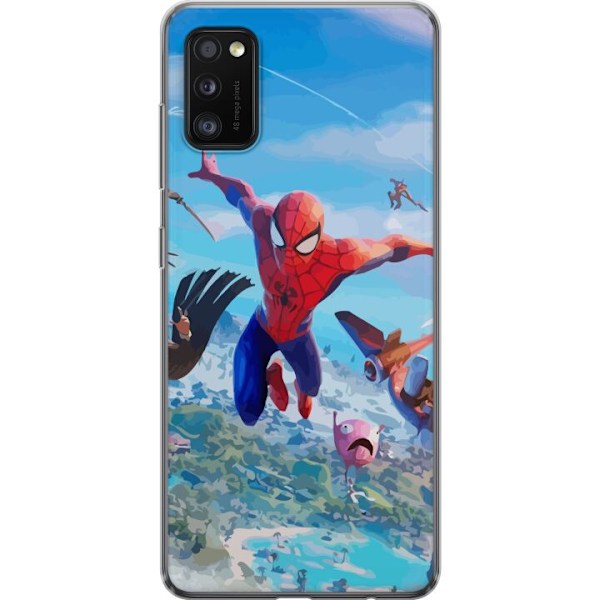 Samsung Galaxy A41 Gjennomsiktig deksel Fortnite Spiderman