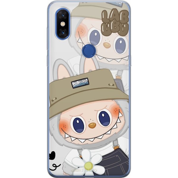Xiaomi Mi Mix 3 Läpinäkyvä kuori Labubu Minimal Mood - Yksinkertainen ja tyylikäs hirviösuunnittelu
