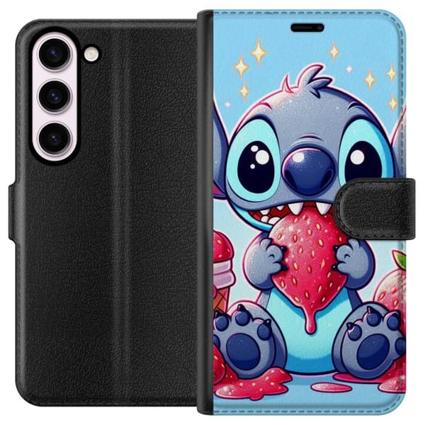 Kompatibel Tegnebogsetui til Samsung Galaxy S23 Strawberry Stitch