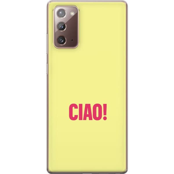 Kompatibelt Mobilskal till Samsung Galaxy Note20 Rosa CIAO gul