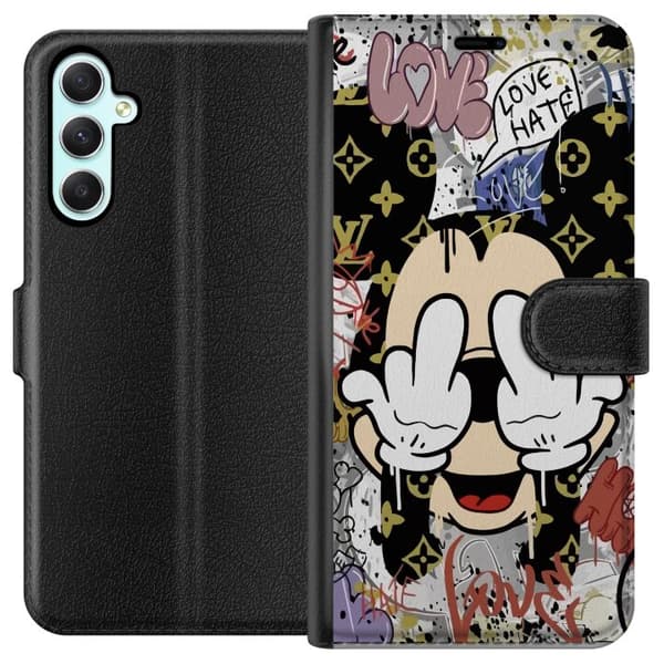 Kompatibel Tegnebogsetui til Samsung Galaxy A34 Mickey Mouse
