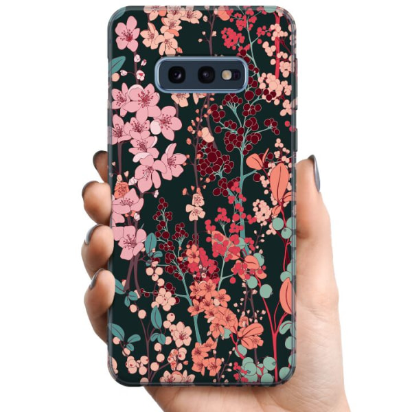 Samsung Galaxy S10e TPU Mobilcover Blomster