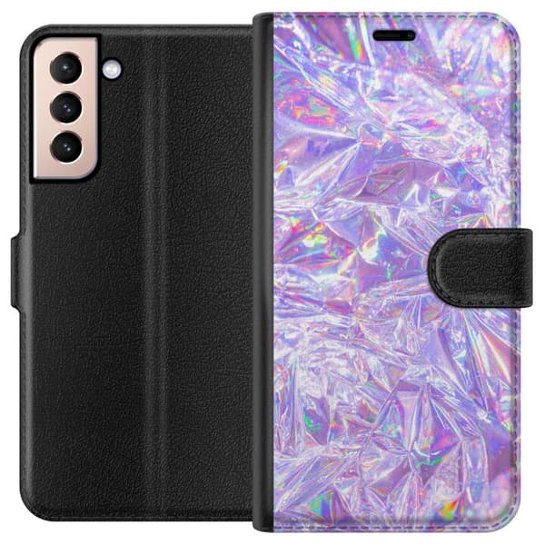 Kompatibelt Plånboksfodral till Samsung Galaxy S21 Glitter