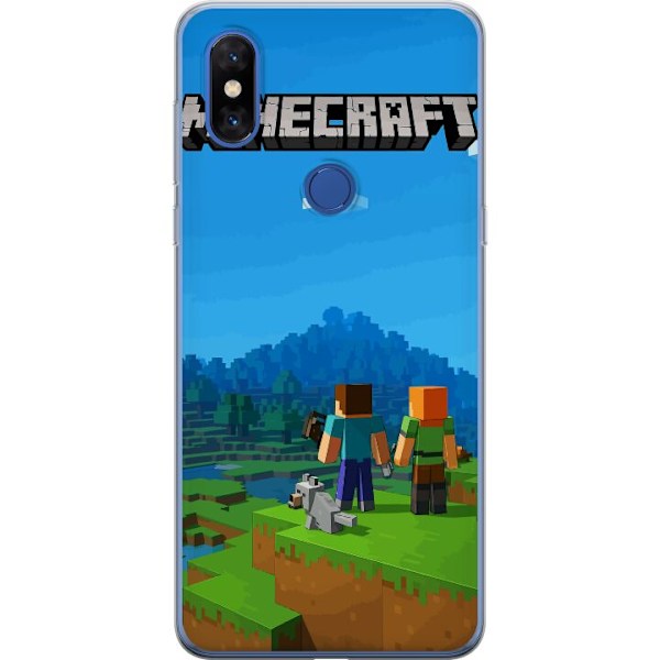 Xiaomi Mi Mix 3 Läpinäkyvä kuori Minecraft Key Art
