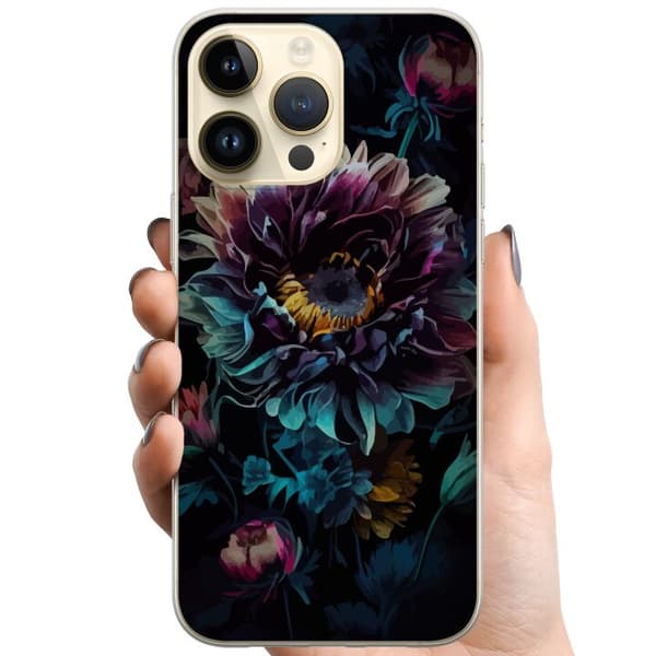 Kompatibelt Mobilskal till Apple iPhone 15 Pro Max Blommor