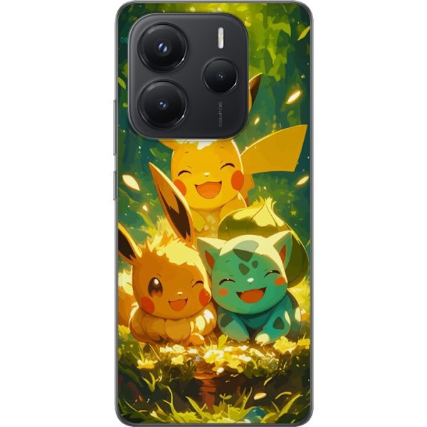 Xiaomi Redmi Note 14 Genomskinligt Skal Pixelmonster spelstil – färgstark design för retroälskande gamers