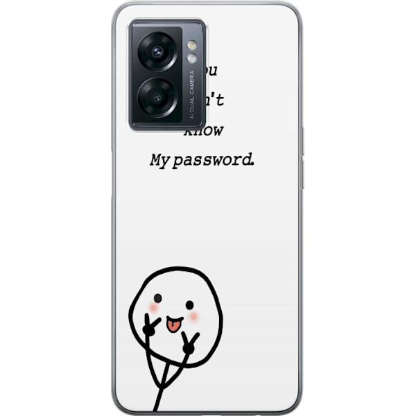 OnePlus Nord N300 Genomskinligt Skal You Don’t Know My Password – edgy textmotiv med attityd
