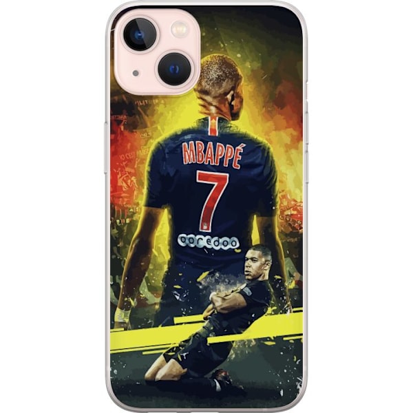 Apple iPhone 13 Läpinäkyvä kuori Kylian Mbappé