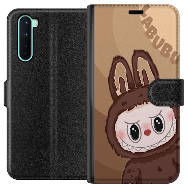 OnePlus Nord Lompakkokotelo Labubu Pilvipieni - Valkoinen ja Sininen Suunnittelu Söpöllä Tyylillä