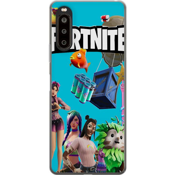 Sony Xperia 10 II Gennemsigtig cover Fortnite