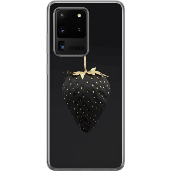 Samsung Galaxy S20 Ultra Gennemsigtig cover Luksus Jordbær