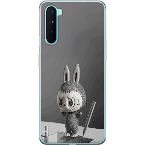OnePlus Nord Läpinäkyvä kuori Pop Mart MEGA LABUBU LABUBU Sketch 1000%