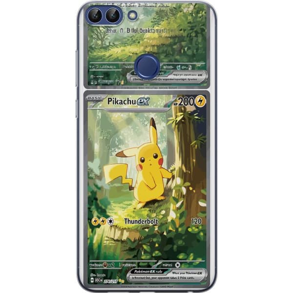 Kompatibelt Mobildeksel til Huawei P smart Pikachu grønn