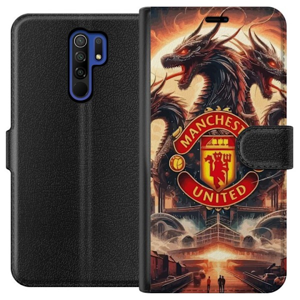 Xiaomi Redmi 9 Lompakkokotelo Manchester United