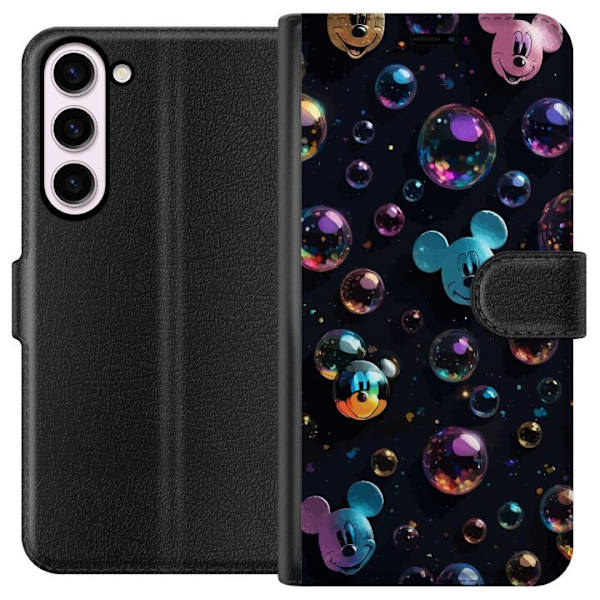 Samsung Galaxy S23+ Lompakkokotelo  Mikki Hiiri Disney Kuplat Suunnittelu Hauska Motiivi Suosittu Disney-hahmo Piirrossarja Lasten Klassikko