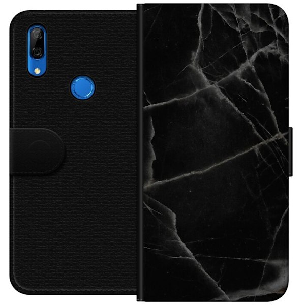 Huawei P Smart Z Lompakkokotelo Musta marmori
