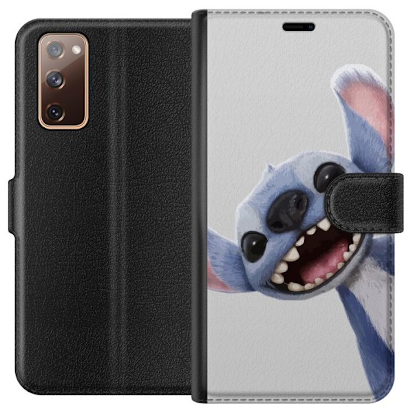 Samsung Galaxy S20 FE Tegnebogsetui Stitch i fart - Kawaii-des