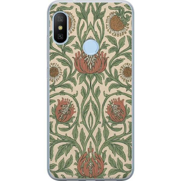 Xiaomi Mi A2 Lite Gennemsigtig cover Blad Detaljer