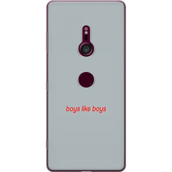 Kompatibelt Mobildeksel til Sony Xperia XZ3 Boys Like Boys text grå