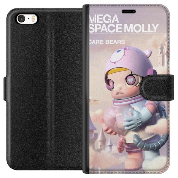 Apple iPhone 5s Tegnebogsetui Mega Space Molly Care Bears Series - Share Bear Edition