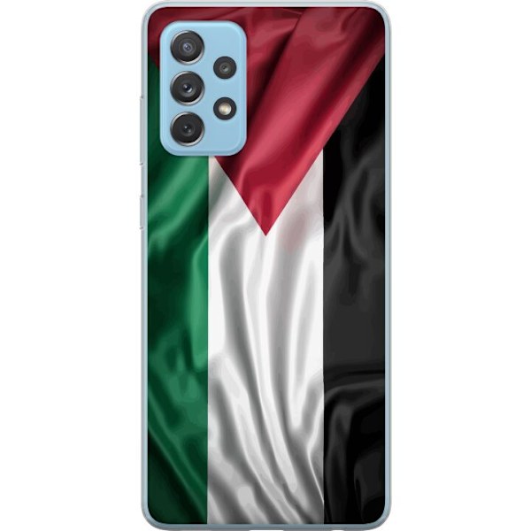 Samsung Galaxy A52 5G Läpinäkyvä kuori Palestiinan lippu