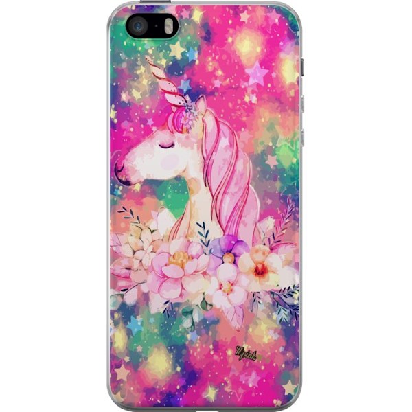 Apple iPhone 5s Genomskinligt Skal Unicorn Enhörning