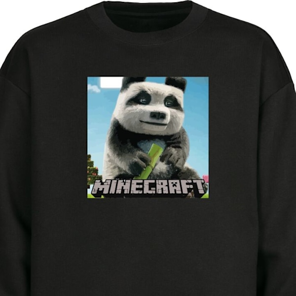Sweatshirt för Vuxen | Klassisk Collegetröja A Minecraft Mov svart M
