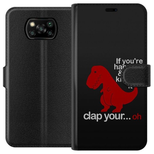 Xiaomi Poco X3 NFC Lommeboketui Dinosaur