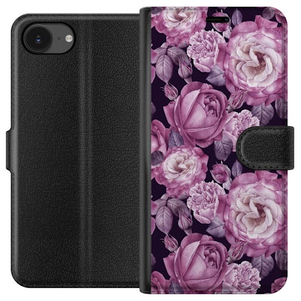 Apple iPhone 16e Plånboksfodral Blommor
