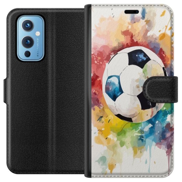 OnePlus 9 Tegnebogsetui Fodbold