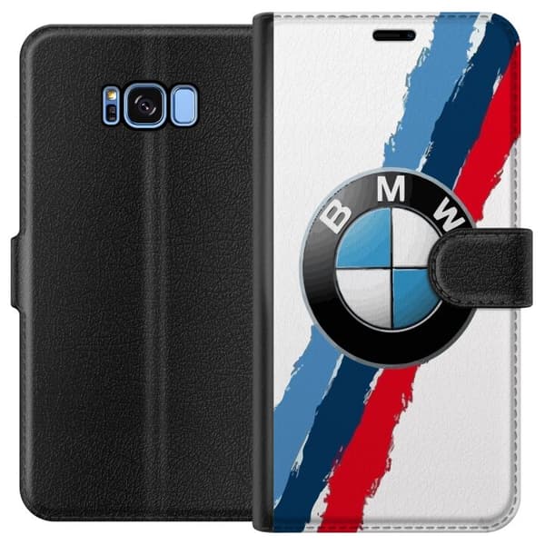 Kompatibelt Plånboksfodral till Samsung Galaxy S8 BMW Ränder