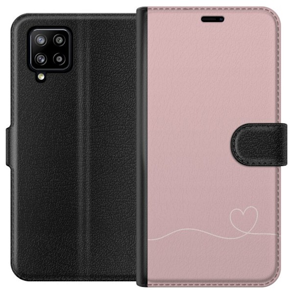 Samsung Galaxy A42 5G Plånboksfodral Rosa Hjärna Design